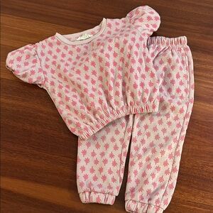 Jessica Simpson Pink Leaf Patterned Outfit